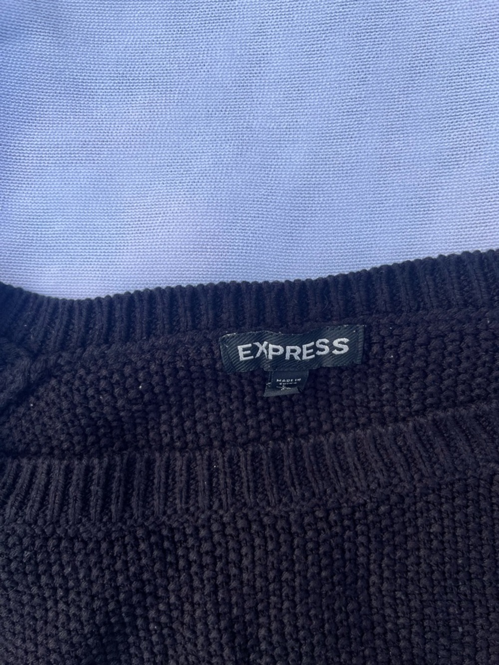 Express Knit Sweater in Black